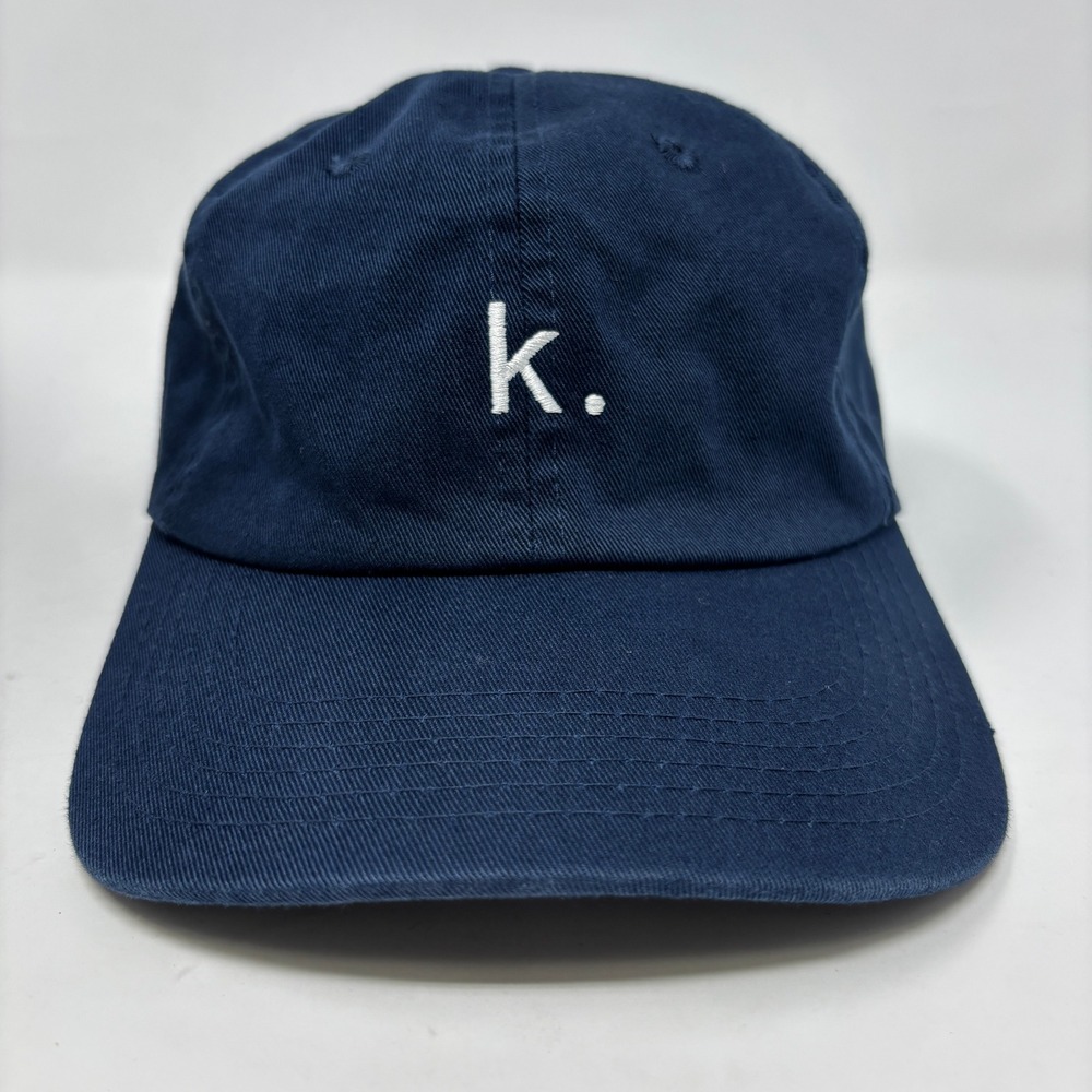 Dad Brand Apparel Blue Embroidered k. Adjustable Strapback Dad Hat Cap Hip Humor